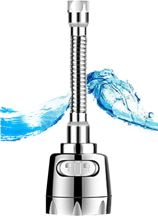 DHVSAM 1 Pcs 360? Swivel Nozzle Faucet Extender, Adjustable Faucet Aerator Splash-Proof Head for Bathroom Kitchen Tap Water Saving Faucet Extender (Silver 2 Mood) - Image 2